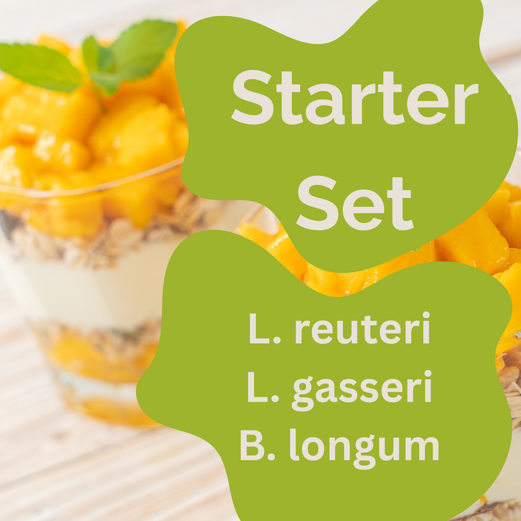 Starter Set "Slim Gut" | L. reuteri, L. gasseri, B. longum Yogurt